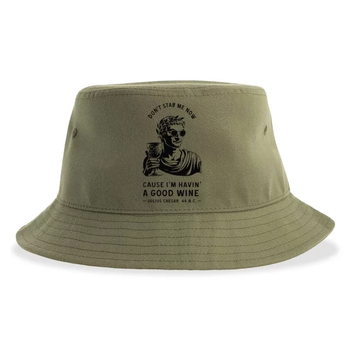 Julius Caesar Stab Wine Quote Larp Roman Empire Sustainable Bucket Hat