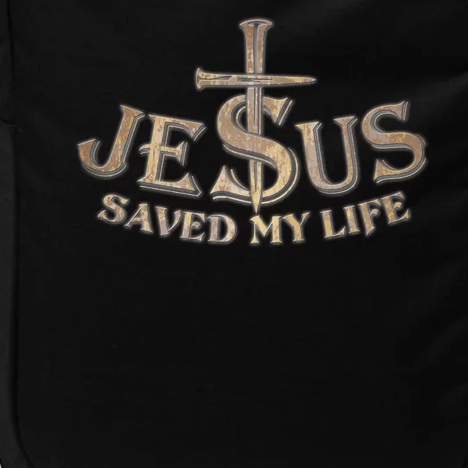 Jesus Christ Saved My Life Impact Tech Backpack