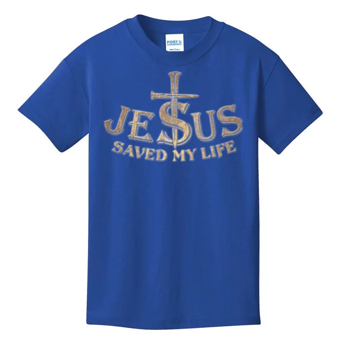 Jesus Christ Saved My Life Kids T-Shirt