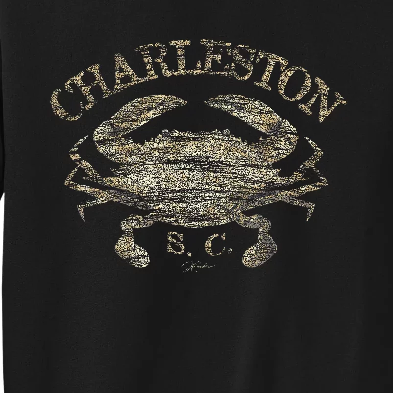 JCombs Charleston SC Atlantic Blue Crab Tall Sweatshirt