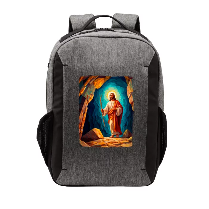 Jesus Christ Scene Portrait Vector Backpack