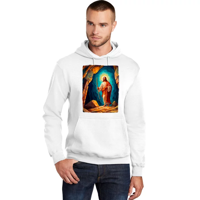 Jesus Christ Scene Portrait Hoodie