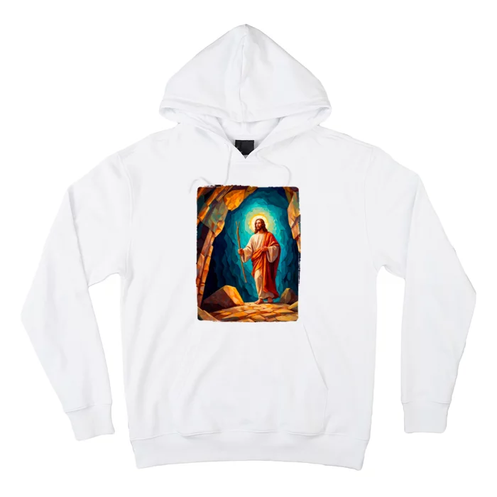 Jesus Christ Scene Portrait Hoodie