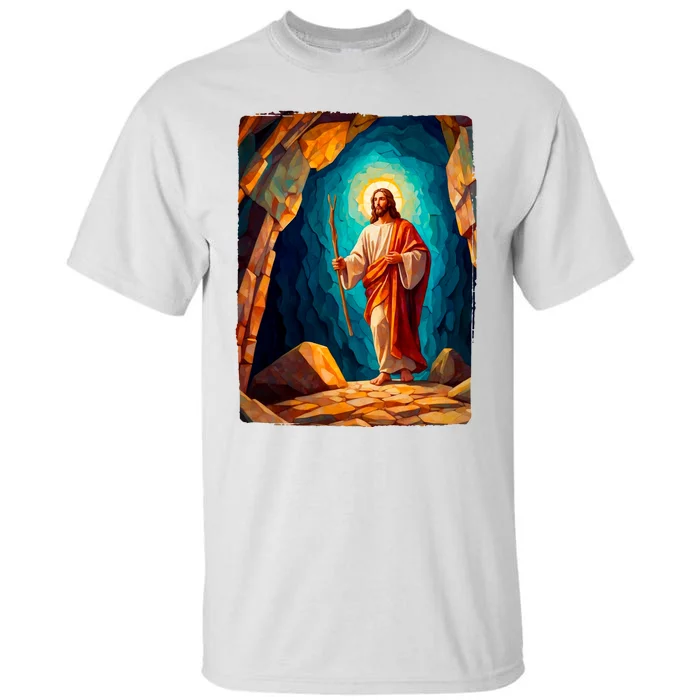 Jesus Christ Scene Portrait Tall T-Shirt