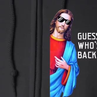 Jesus Christ Tee Guess Who's Back Back Again Happy Easter Full Zip Hoodie