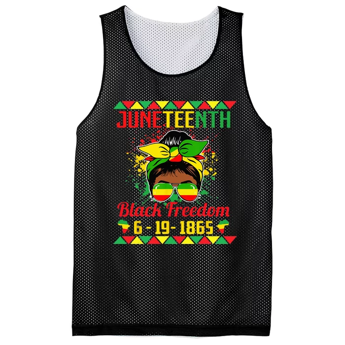 Juneteenth Celebrations through glasses of Bold Black Mesh Reversible Basketball Jersey Tank