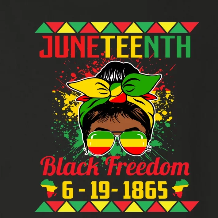 Juneteenth Celebrations Through Glasses Of Bold Black Women Toddler Long Sleeve Shirt