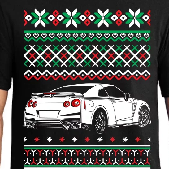 Jdm Car Ugly Christmas Drag Racing Drifting Enthusiast Xmas Gift Pajama Set