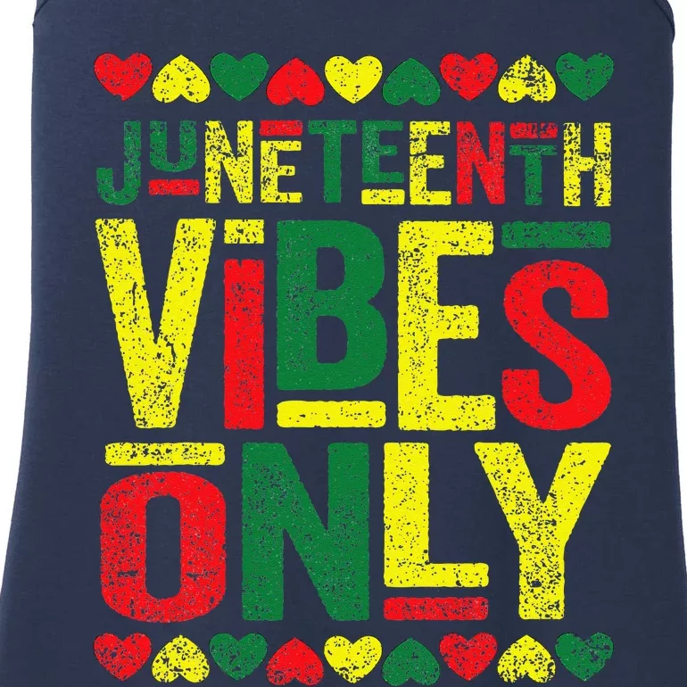 Juneteenth Cool Vibes Black History African American Ladies Essential Tank