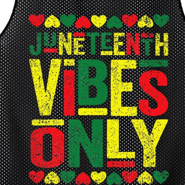 Juneteenth Cool Vibes Black History African American Mesh Reversible Basketball Jersey Tank