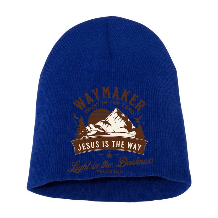 Jesus Christ Waymaker Short Acrylic Beanie