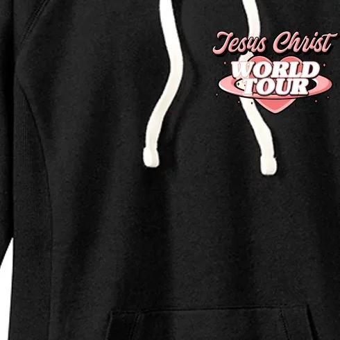 Jesus Christ World Tour Christian Faith Front & Back Women's Fleece Hoodie