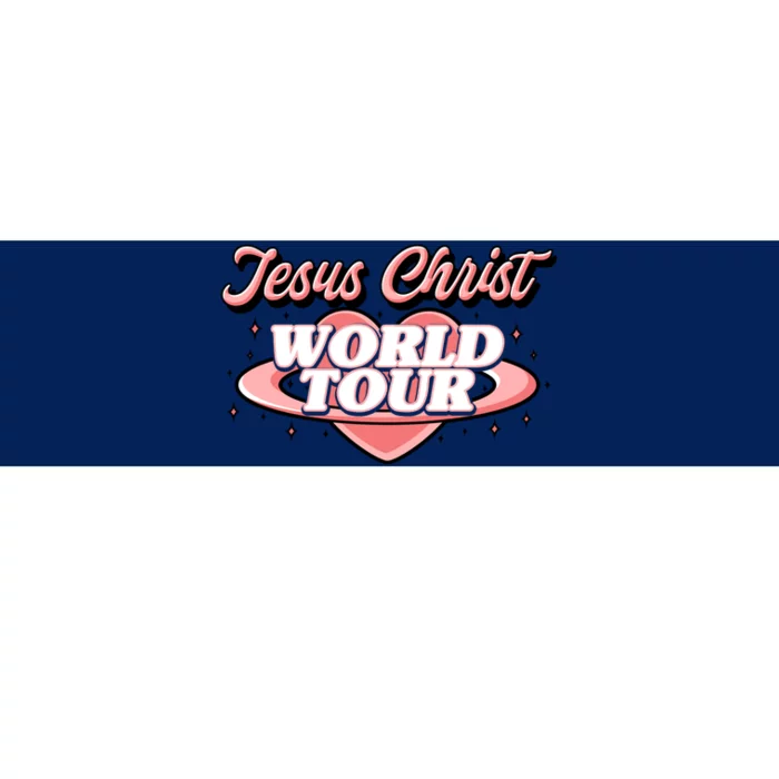 Jesus Christ World Tour Christian Faith Bumper Sticker