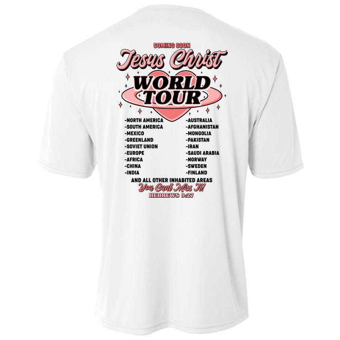 Jesus Christ World Tour Christian Faith Cooling Performance Crew T-Shirt