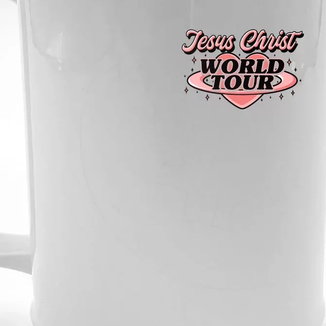 Jesus Christ World Tour Christian Faith Front & Back Beer Stein