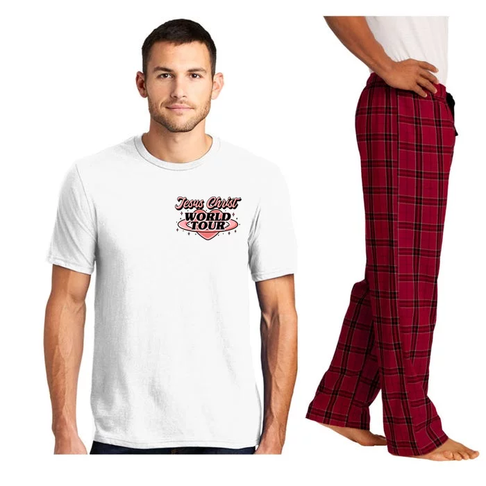 Jesus Christ World Tour Christian Faith Front & Back Pajama Set