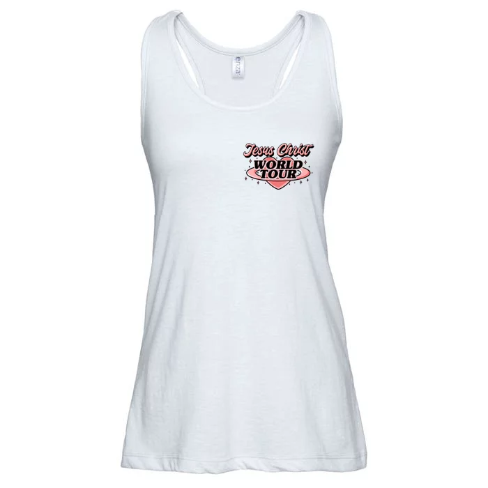 Jesus Christ World Tour Christian Faith Front & Back Ladies Essential Flowy Tank