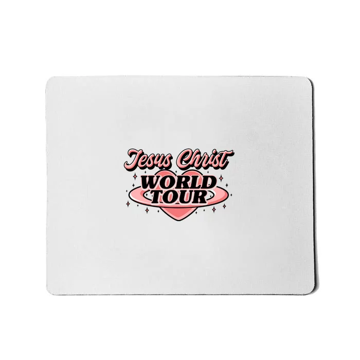 Jesus Christ World Tour Christian Faith Front & Back Mousepad