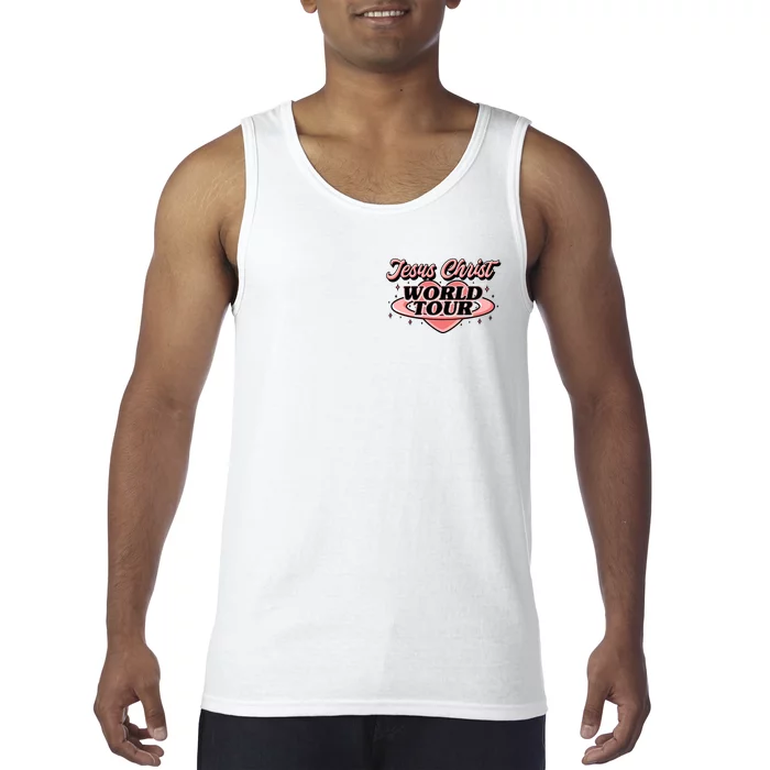 Jesus Christ World Tour Christian Faith Front & Back Tank Top