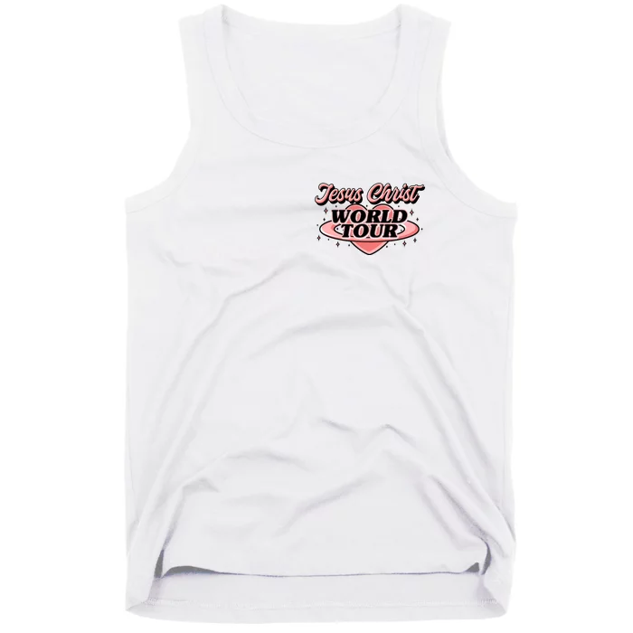 Jesus Christ World Tour Christian Faith Front & Back Tank Top