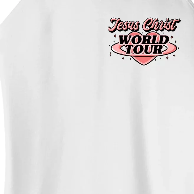 Jesus Christ World Tour Christian Faith Front & Back Women’s Perfect Tri Rocker Tank