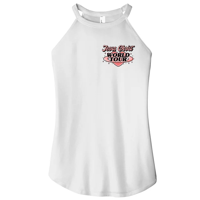 Jesus Christ World Tour Christian Faith Front & Back Women’s Perfect Tri Rocker Tank