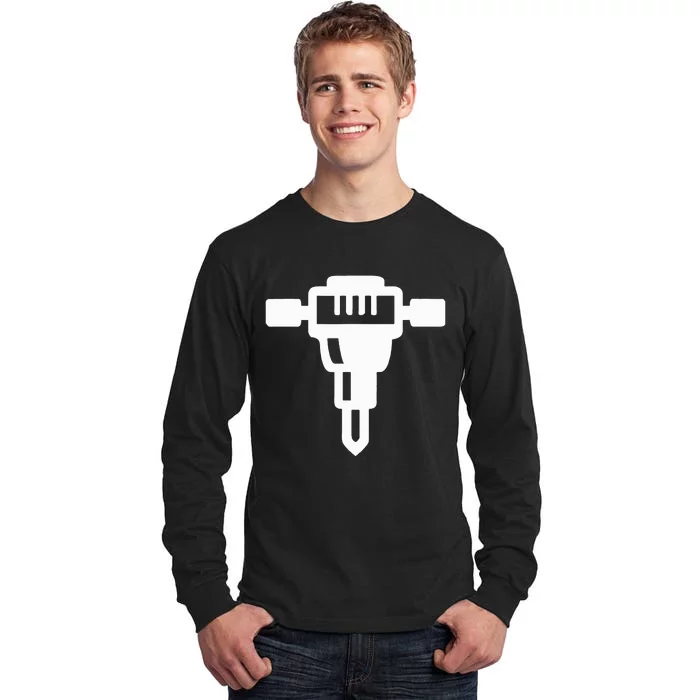 Jackhammer Construction Worker Tall Long Sleeve T-Shirt