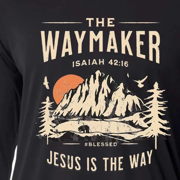 Jesus Christ Waymaker Cooling Performance Long Sleeve Crew