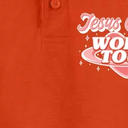 Jesus Christ World Tour Christian Concert Music Front & Back Dry Zone Grid Performance Polo