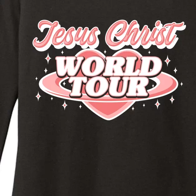 Jesus Christ World Tour Christian Concert Music Front & Back Womens CVC Long Sleeve Shirt