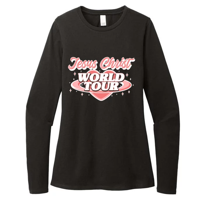 Jesus Christ World Tour Christian Concert Music Front & Back Womens CVC Long Sleeve Shirt