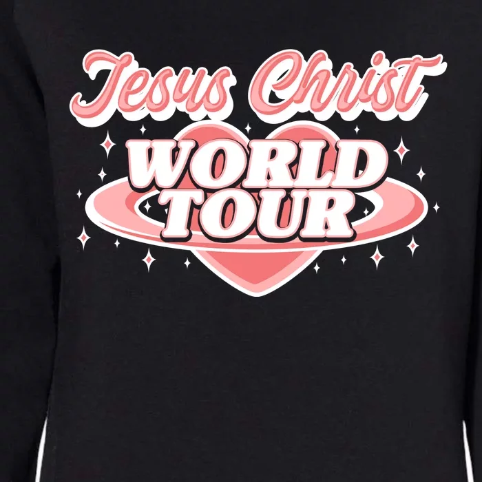 Jesus Christ World Tour Christian Concert Music Front & Back Womens California Wash Sweatshirt