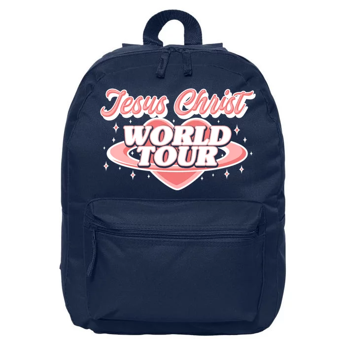 Jesus Christ World Tour Christian Concert Music Front & Back 16 in Basic Backpack