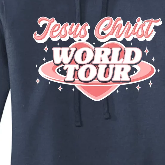 Jesus Christ World Tour Christian Concert Music Front & Back Women's Pullover Hoodie