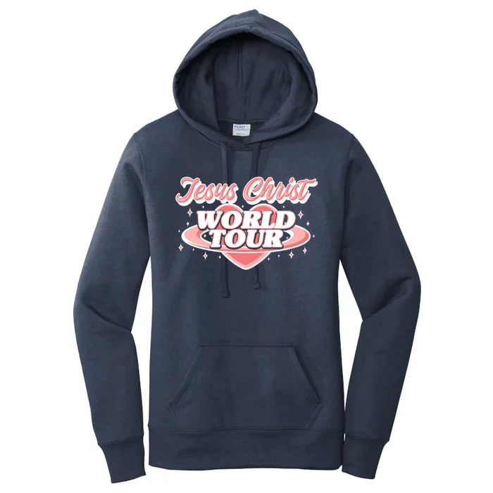 Jesus Christ World Tour Christian Concert Music Front & Back Women's Pullover Hoodie