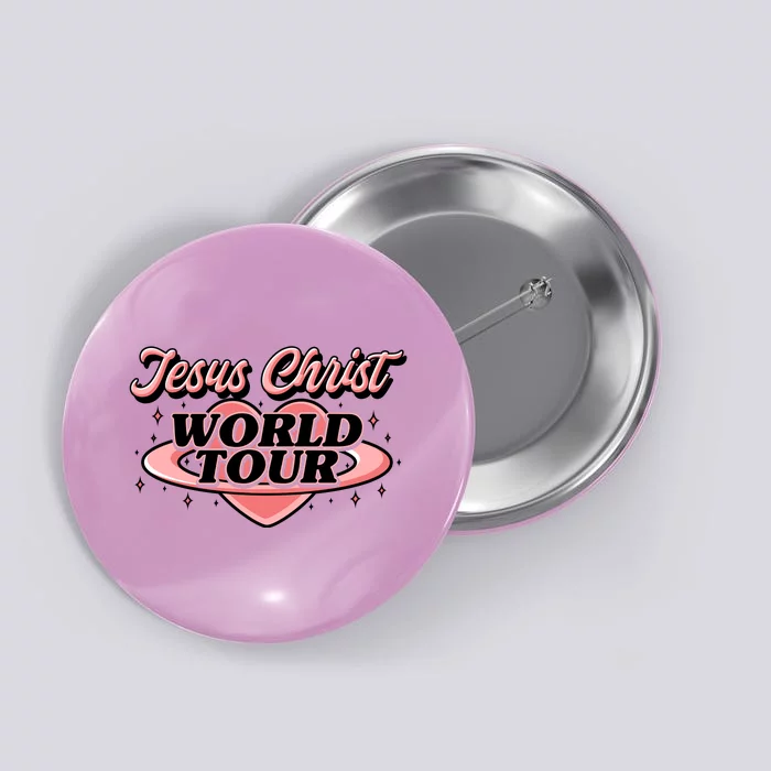 Jesus Christ World Tour Christian Concert Music Front & Back Button