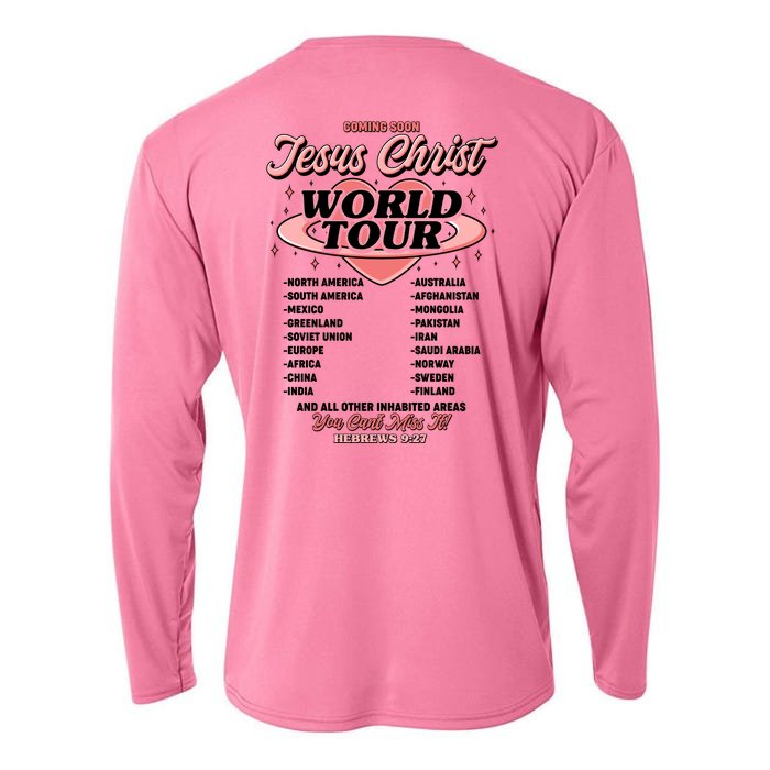 Jesus Christ World Tour Christian Concert Music Front & Back Cooling Performance Long Sleeve Crew