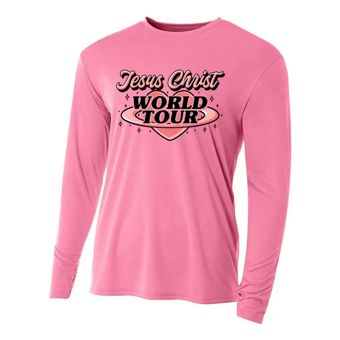 Jesus Christ World Tour Christian Concert Music Front & Back Cooling Performance Long Sleeve Crew