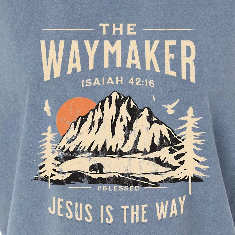 Jesus Christ Waymaker Garment-Dyed Women's Muscle Tee