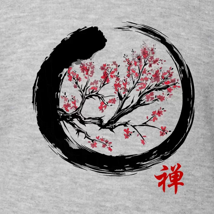 Japanese Calligraphy Zen Buddhist Enso Circle Meditation Toddler Sweatshirt