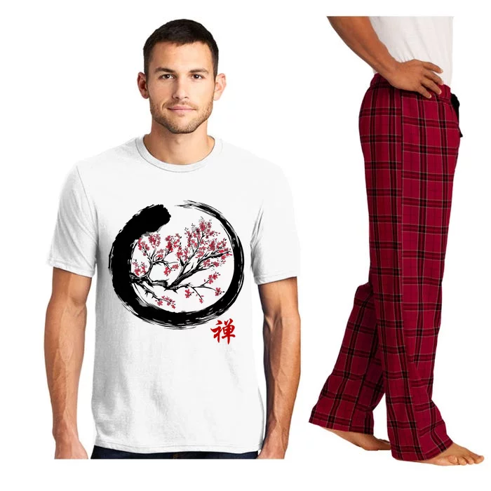 Japanese Calligraphy Zen Buddhist Enso Circle Meditation Pajama Set