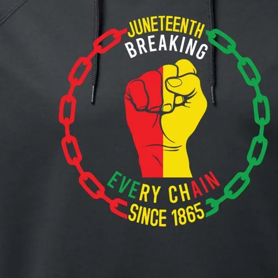 Juneteenth Day 1865 Performance Fleece Hoodie