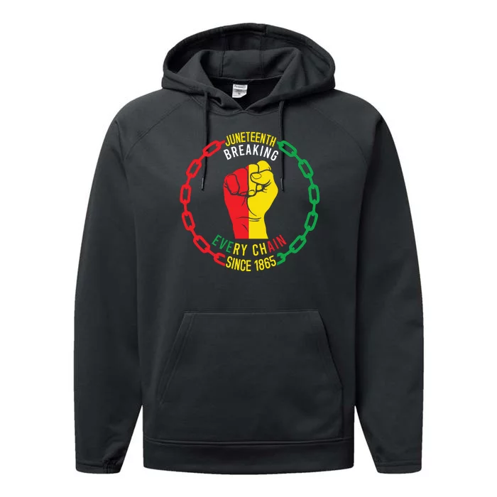 Juneteenth Day 1865 Performance Fleece Hoodie