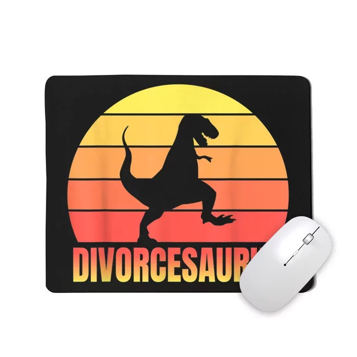 Just Divorced AF Funny Divorce Party Dinosaur Gift Mousepad