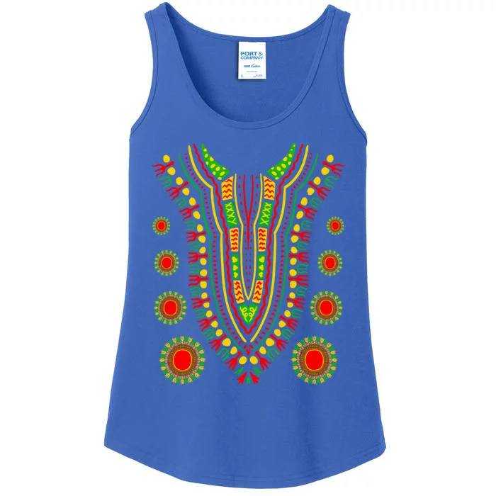 Juneteenth Dashiki African Black History Month Dad Mom Cute Gift Ladies Essential Tank