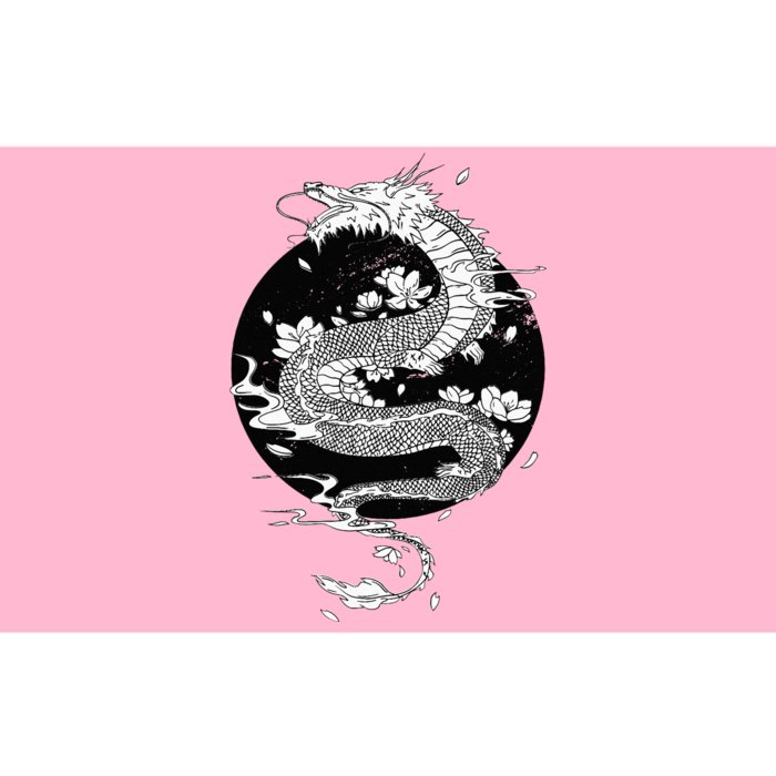 Japanese Dragon Art Japanese Flag Vintage Retro Japan Bumper Sticker