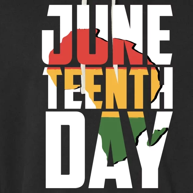 Juneteenth Day African American Pride Garment-Dyed Fleece Hoodie