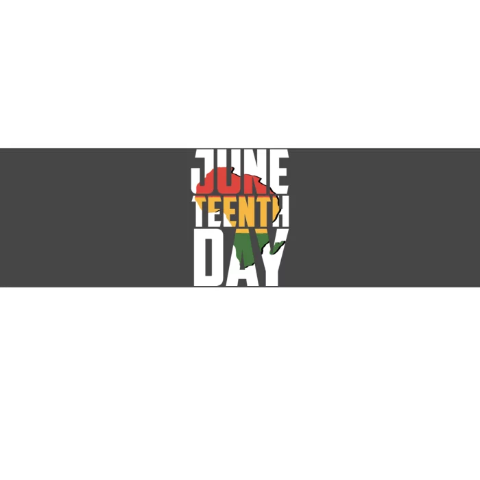 Juneteenth Day African American Pride Bumper Sticker