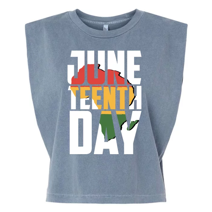 Juneteenth Day African American Pride Garment-Dyed Women's Muscle Tee