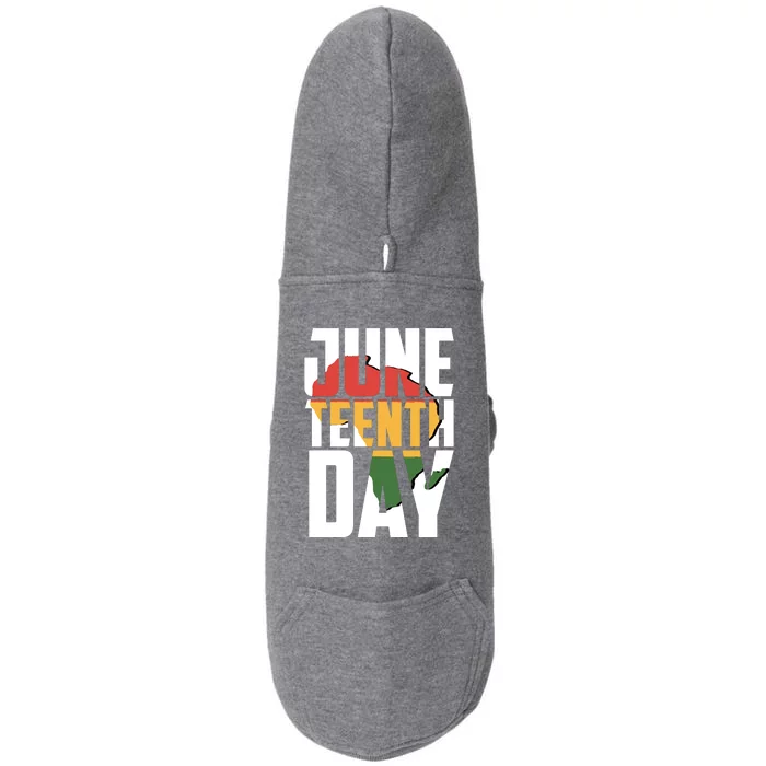 Juneteenth Day African American Pride Doggie 3-End Fleece Hoodie